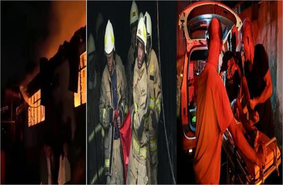 نرسنگ ہوم میں زبردست آتشزدگی سے مچی افرا تفری ، زندہ جل گئے 16 افراد ( ویڈیو )