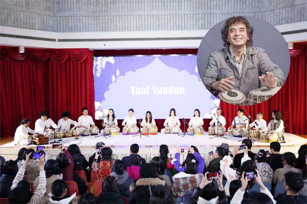 چین: بھارتی سفارت خانے نے استاد ذاکر حسین کی یاد میں خصوصی موسیقی تقریب کا اہتمام کیا