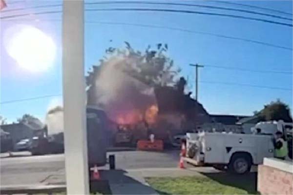 بڑا حادثہ: گیس دھماکے کے بعد لگی خوفناک آگ، 6 افراد زخمی؛ متعدد گھروں کو بھی پہنچا نقصان