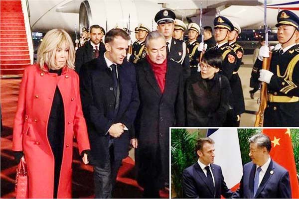 یوکرین جنگ روکنے کے لیے میکرون چین پہنچے، شی جن پنگ سے کریں گے اہم بات چیت