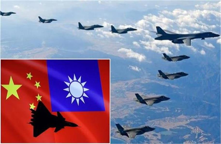چین نے تائیوان کے چاروں طرف بڑھائی فوجی گھیرا بندی ،فضائی دفاعی شناختی زون میں گھسے 6 جنگی جہاز اور11 فوجی طیارے تعینات