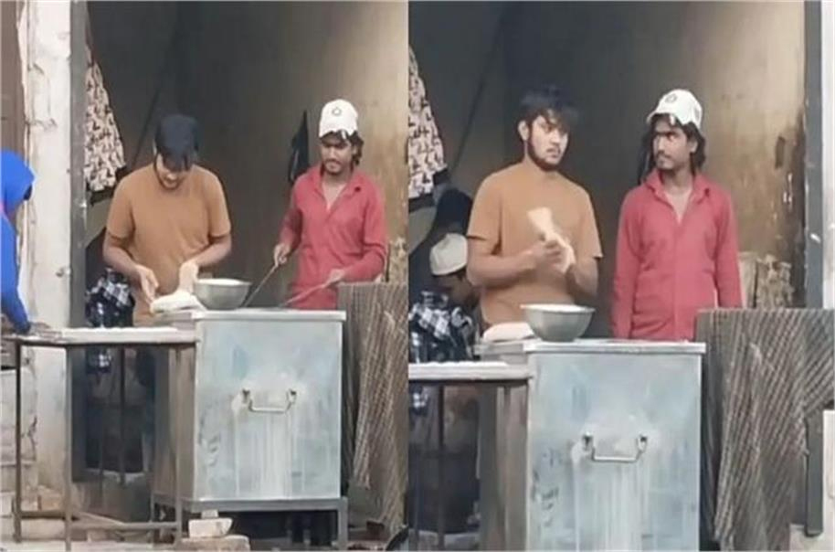 اتر پردیش: شرمسار کر دینے والی حرکت، تھوک لگا کر روٹی بنانے والے کی ویڈیو وائرل، کارروائی کا مطالبہ