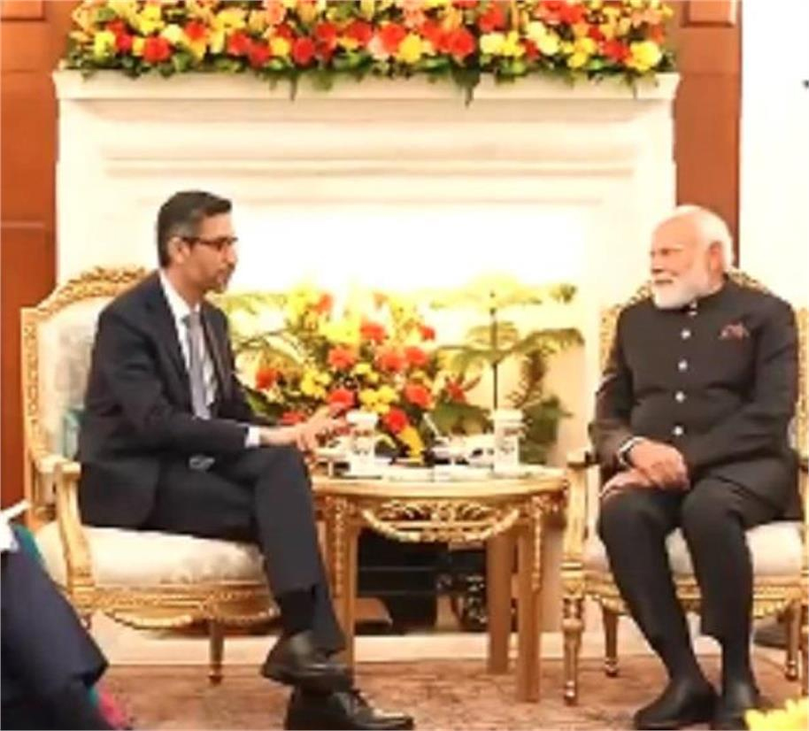 اے آئی امپیکٹ سمٹ 2026: عالمی اے آئی کی دھڑکن بنا ہندوستان، گوگل کے سی ای او سندر پچائی کی وزیر اعظم مودی سے ملاقات