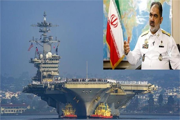 ایرانی بحریہ کے کمانڈر کی دوٹوک: ابراہام لنکن پر کڑی نظر، رینج میں آیا تو تباہی یقینی