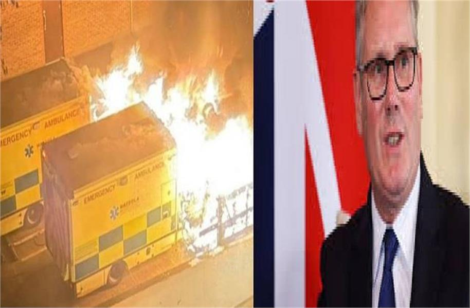 برطانیہ میں نفرت انگیز جرم پر بھڑکے وزیر اعظم اسٹارمر، بولے یہودی ایمبولینسیں جلانا ہولناک جرم، سکیورٹی ادارے الرٹ