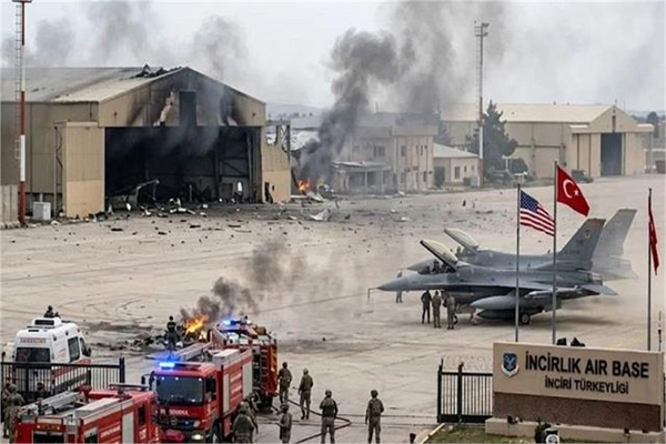 امریکہ پر ایران کا بڑا حملہ، ترکیے میں نیوکلیئر بیس پر داغی میزائلیں